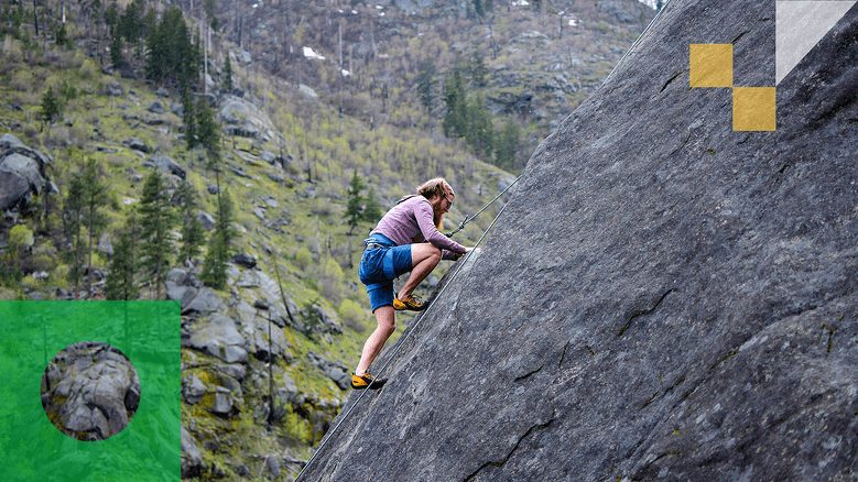 A rock climber