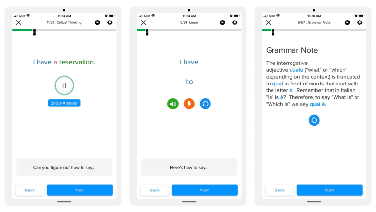 Example of a Mango class and grammar note